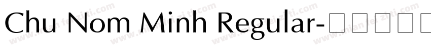 Chu Nom Minh Regular字体转换